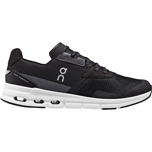 On Men's Cloudrift Sneakers, Black | White, 8.5 Medium US