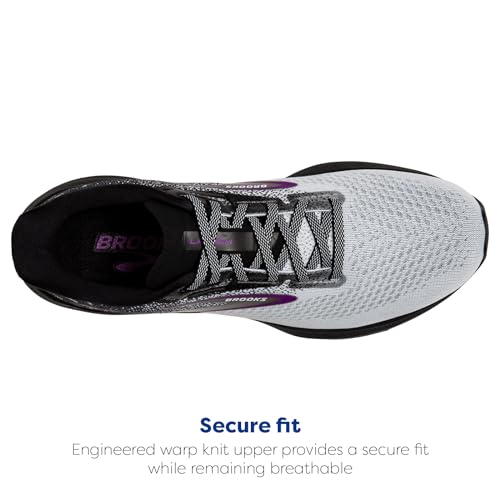 Brooks Launch 10 Black/White/Violet 8.5 B (M)