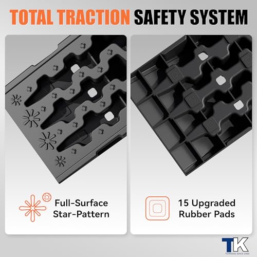 TOWKING 16000lb Heavy Duty Car Ramps, Non-slip 7"H for Underbody Oil Change
