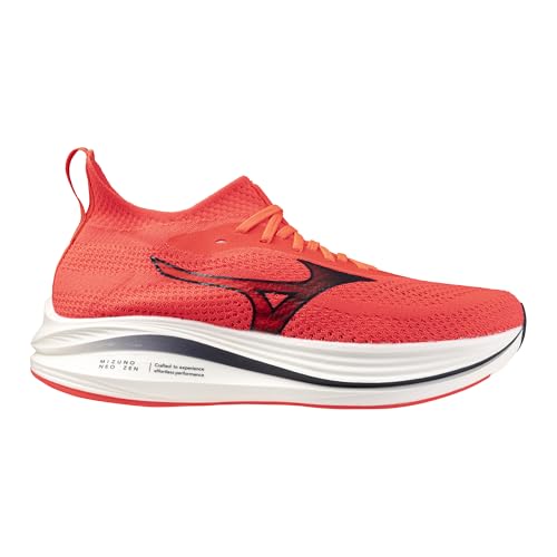 Mizuno Men's Neo Zen Running Shoe | Neutral Road-Trail Runner | Fiery Coral-Baritone Blue | US Mens 9.5