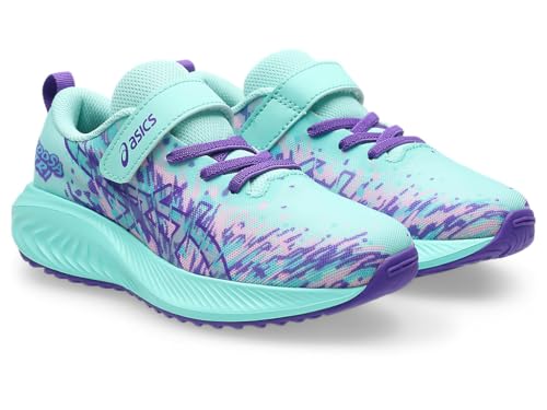 ASICS Kid's PRE Noosa TRI 16 PS Running Shoes, K13, Illuminate Mint/Radiant Amethyst