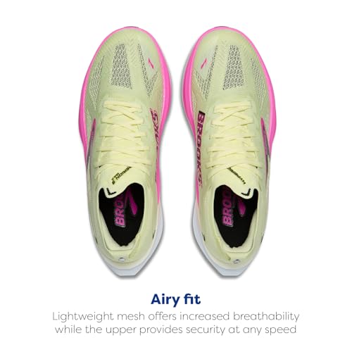 Brooks Women's Hyperion Max 3 Neutral Running Shoe - Luminary/Cyber Pink/Black - 9.5 Medium