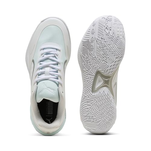Puma Men's All-Pro Nitro Basketball Shoes, White-Aqua AH25, 13
