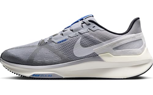 Nike Structure 25 Men's Road Running Shoes (DJ7883-011, Smoke Grey/Wolf Grey/Sail/White) Size 11.5