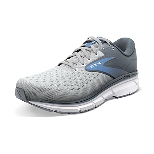 Brooks Women's Dyad 11 Running Shoe - Grey/White/Blue - 6 Medium