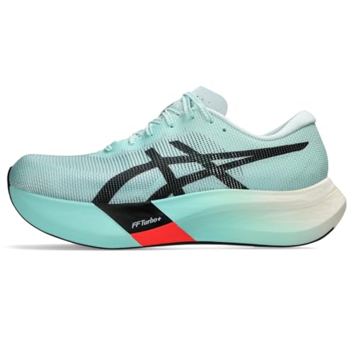 ASICS Unisex METASPEED Edge Running Shoes, 8M / 9.5W, Illuminate Mint/Black