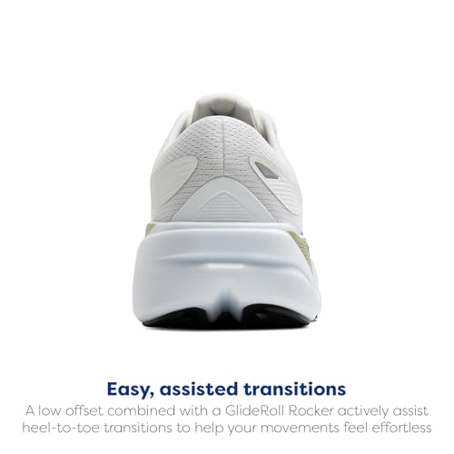 Brooks Men’s Ghost Max 3 Neutral Running & Walking Shoe - Bright White/Tea/Black - 11.5 Medium