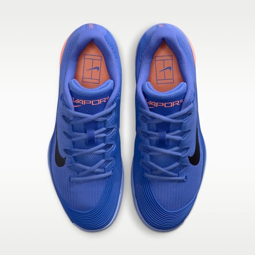 Nike Vapor 12 Women's Hard Court Tennis Shoes (Sapphire/Light Thistle/Orange Pulse/Black) Size 6