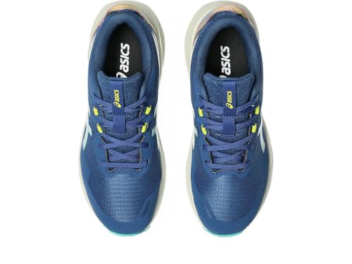 ASICS Kid's PRE Venture 11 Grade School Running Shoes, 4, Twilight Blue/Aurora Green