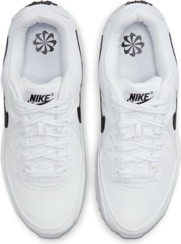 Nike Air Max 90, Men's Running Shoes, White Black White, 7 US