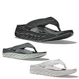 HOKA Men's Ora Recovery Flip Flops (Lunar Rock/White, US Footwear Size System, Adult, Men, Numeric, Medium, 11)