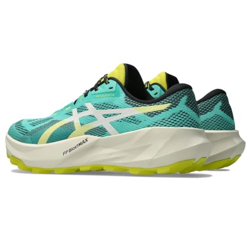 ASICS Men's Trabuco 14 Trail Running Shoes, 11.5, Aurora Green/Light DUST