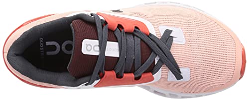 ON Womens Cloudstratus Synthetic Textile Rose Red Trainers 8 US