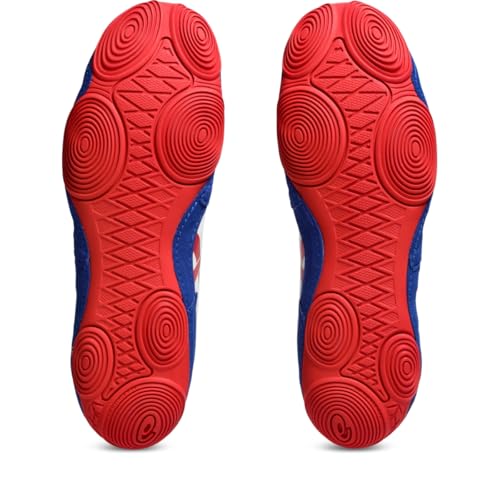 ASICS Men's Snapdown 4 Wrestling Shoes, 10, White/Classic RED