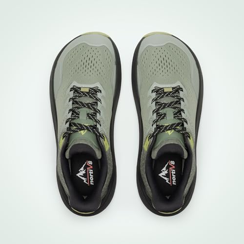 NORTIV 8 Men's Trail Running Shoes Wide Toe Box,Light Green,10