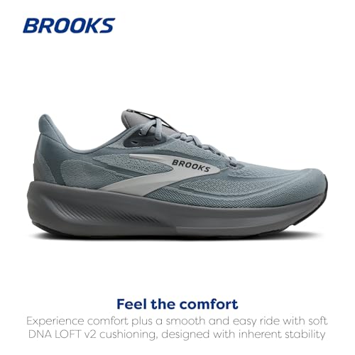 Brooks Men’s Revel 9 Neutral Running & Walking Shoe - Primer Grey/Oyster/Ebony - 12 Medium