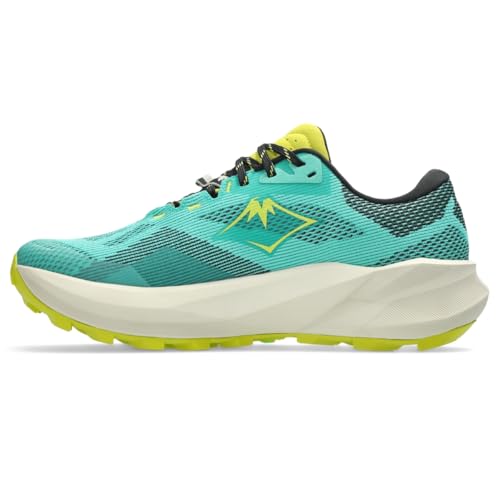 ASICS Men's Trabuco 14 Trail Running Shoes, 11.5, Aurora Green/Light DUST