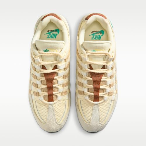 Nike Air Max 95 Golf 'Waste Management Open' Shoes (IB6895-100, Coconut Milk/Sail/Summit White/Stadium Green) 11 Women/9.5 Men