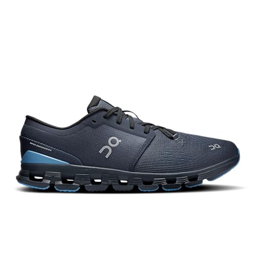 On Men's Cloud X 4 Sneakers, Navy/Gourami, 10 Medium US