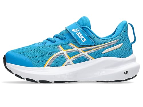 ASICS Kid's GT-1000 14 Pre-School Running Shoes, K10, Aegean Blue/YAMABUKI