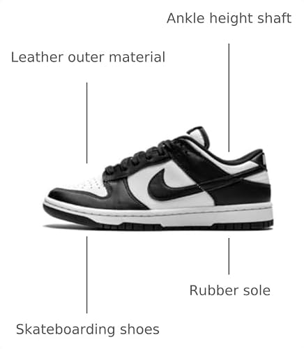 Nike Dunk Low Retro Men's Basketball Shoes, White Black White, 10 US