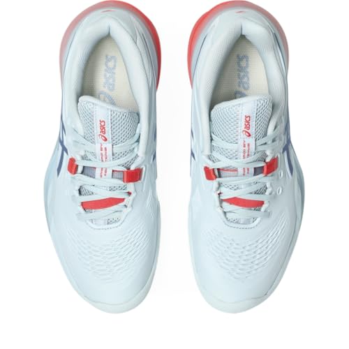 ASICS Women's Gel-Resolution X Clay Tennis Shoes, 9, Sky/Grey Blue