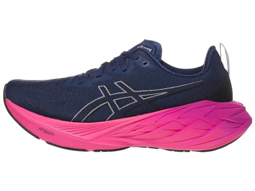 ASICS Women's NOVABLAST 4 Running Shoes, 9, Blue Expanse/Black