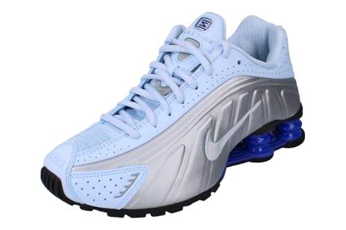 Blue Tint/metallic Silver-racer Blue Nike Shox R4 Women's Shoes
