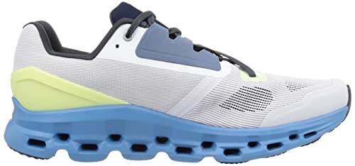 ON Mens Cloudstratus Synthetic Textile Trainers (Frost/Niagra, us_Footwear_Size_System, Adult, Men, Numeric, Medium, Numeric_10_Point_5)
