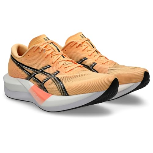 ASICS Unisex Magic Speed 5 Running Shoes, 4M / 5.5W, Orange Glow/Black