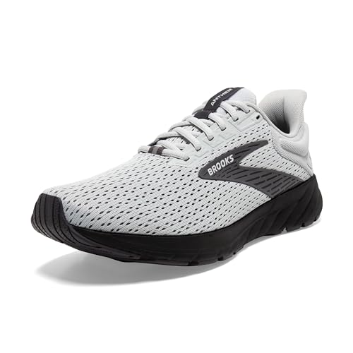 Brooks Men’s Anthem 6 Neutral Running Shoe - Grey/Blackened Pearl/Grey - 8.5 Medium