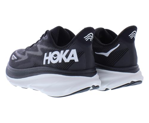HOKA ONE ONE Clifton 9 Womens Shoes Size 10, Color: Black/White