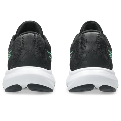 ASICS Kid's Contend 9 Grade School Running Shoes, 3, Black/Vital Green