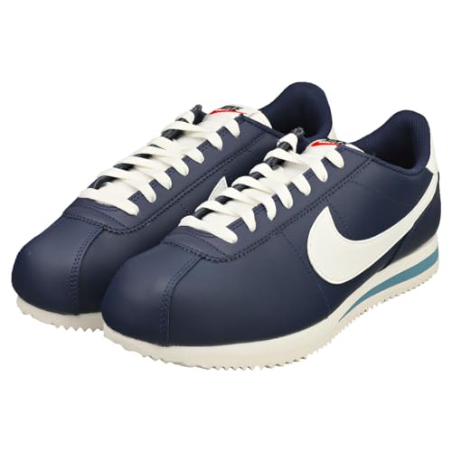 Nike Cortez, Men's Sneakers, Midnight Navy Sail Noise Aqua, 9.5