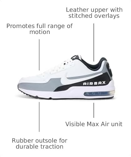 Nike Men's Air Max LTD 3 Shoes, White/White-Black-Cool Grey, 10.5