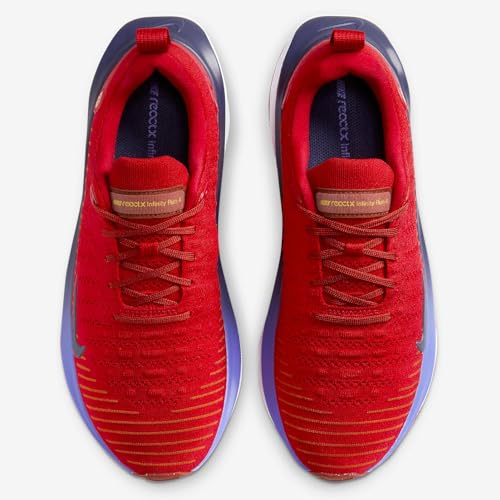 Nike InfinityRN 4 Men's Road Running Shoes (DR2665-600, University Red/Campfire Orange) Size 8