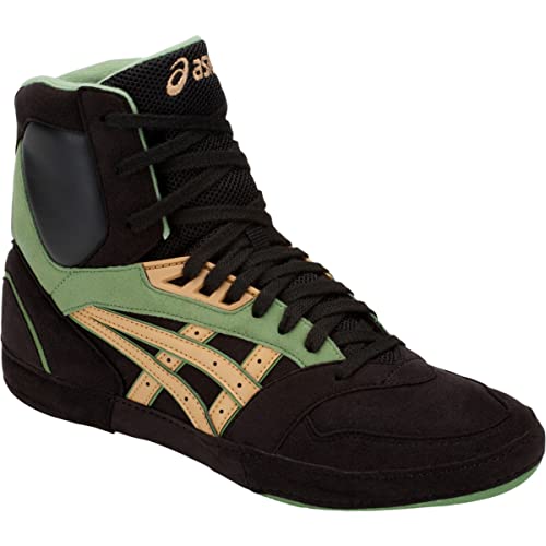 ASICS Men's International Lyte Wrestling Shoes, Black/Caravan, Size 9.5