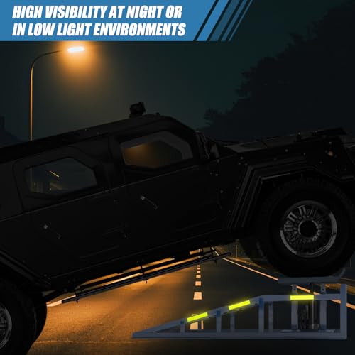 2 Heavy-Duty Car Ramps, 5-Ton (5000 kg) Capacity,with Reflective Strip