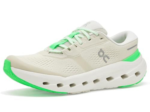 On Women's Cloudrunner 3 Ghost/Verdite 8 Wide