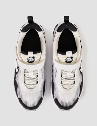 Nike Little Kid's Air Max Nova LifestyleShoes, White/White-Black-Wolf Grey, 1Y