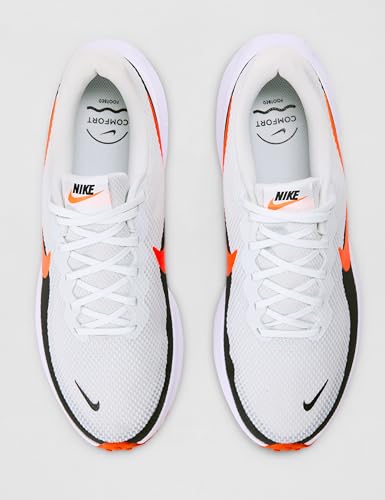Nike Men's Revolution 8 Road Running Shoes, Off White/Total Orange-White-Black, 12