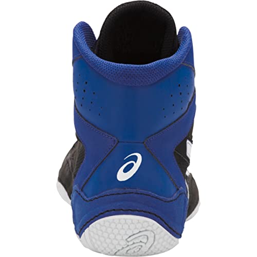 ASICS Men's Matcontrol Wrestling Shoe, Black/White, 11 M US