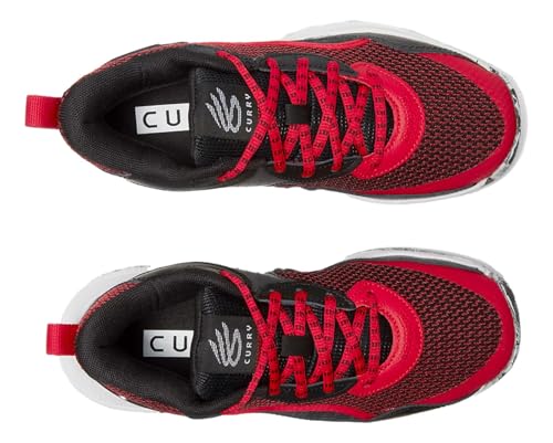 Under Armour Unisex-Child Grade School Curry 3z 24 (Black/Red/White, US Footwear Size System, Big Kid, Numeric, Medium, 6)