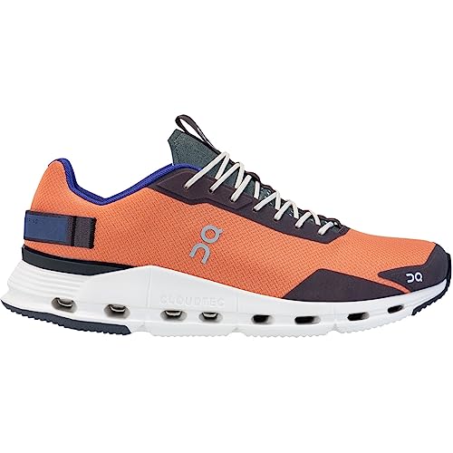 On Mens Cloudnova Form Textile Synthetic Terracotta Forest Trainers 10 US