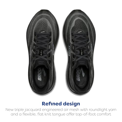 Brooks Women’s Ghost 18 Neutral Running & Walking Shoe - Black/Black/Ebony - 9.5 Wide
