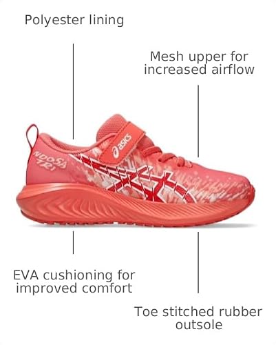 ASICS Kid's PRE Noosa TRI 16 Pre-School Running Shoes, K13, Papaya/Mojave
