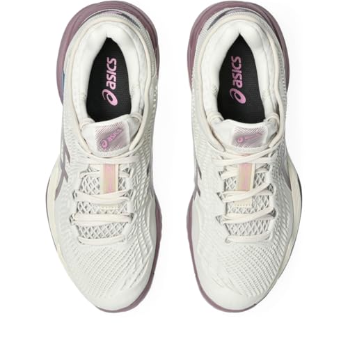 ASICS Women's Court FF 3 Tennis Shoes, 7, Soft Oat/Dusty Mauve
