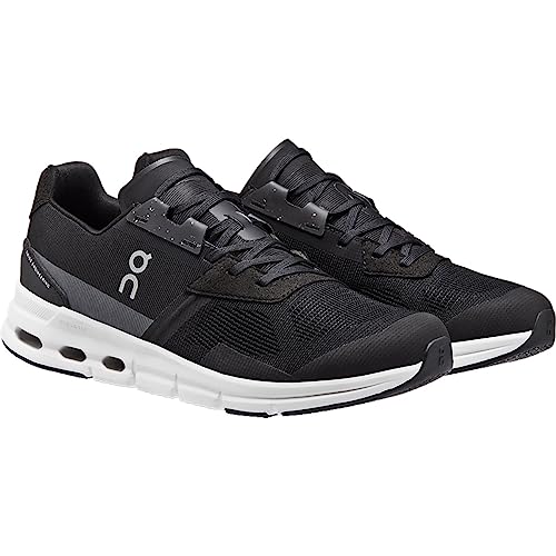 On Men's Cloudrift Sneakers, Black | White, 12 Medium US