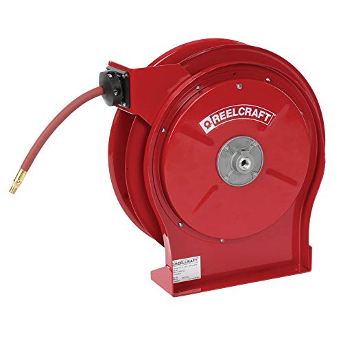 Reelcraft 5650-OLP-SE - 3/8" x 50 ft. 300 psi, Air/Water Reel with Hose 1/4" MNPT