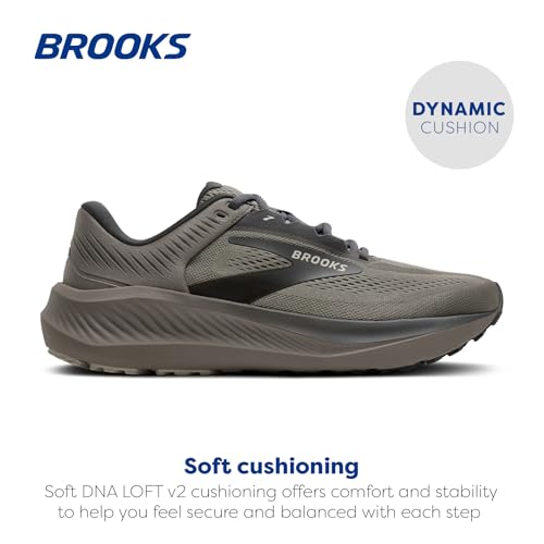 Brooks Men’s Anthem 8 Neutral Running Shoe - Rock Ridge/Grey/Coconut - 12 Medium